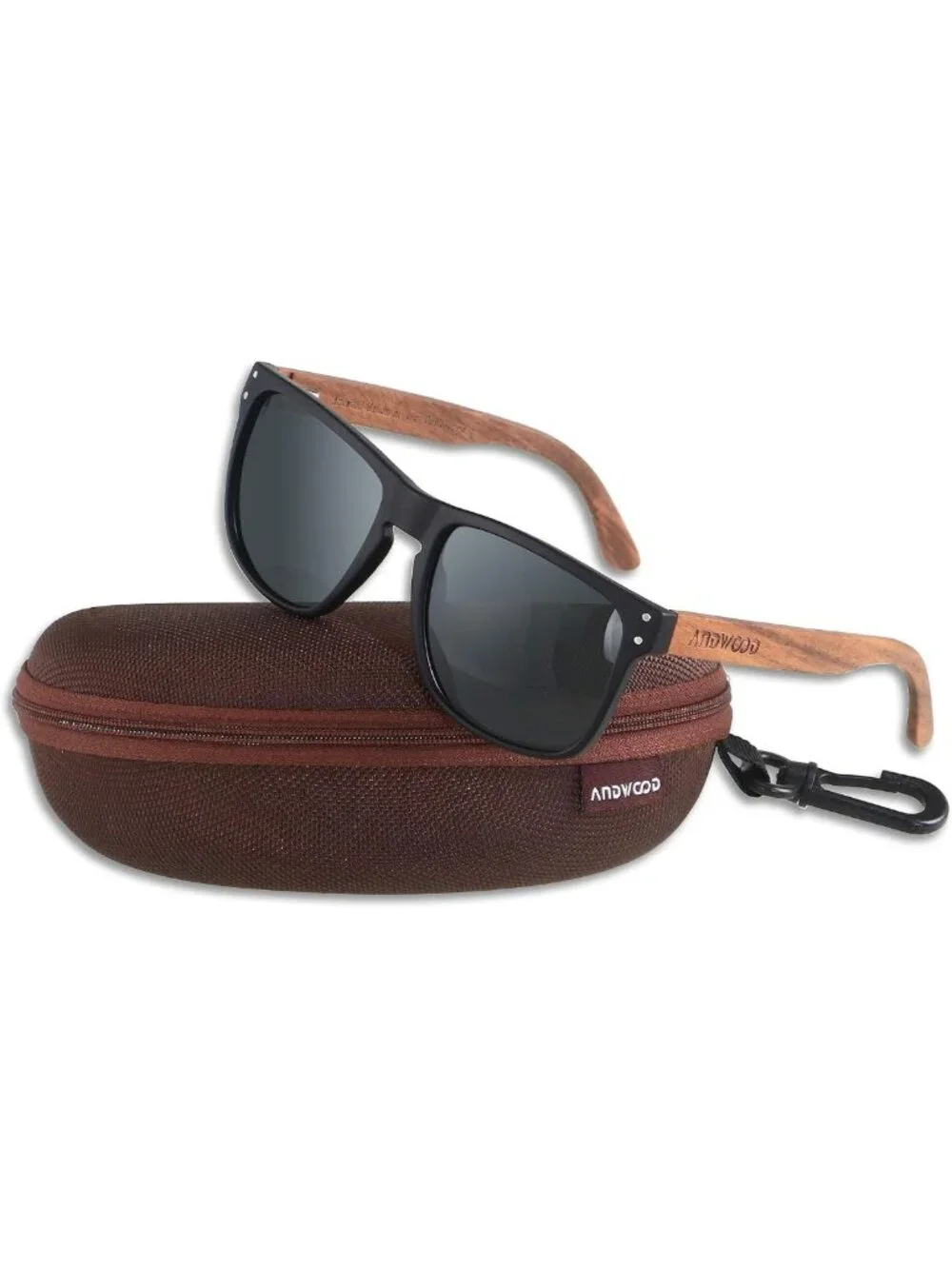 Stylish Polarized UV Protection Sunglasses | Wooden Frame Beach & Outdoor Shades
